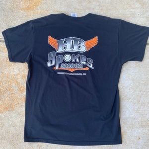 HB Spokes Saloon Motorcycle Tee